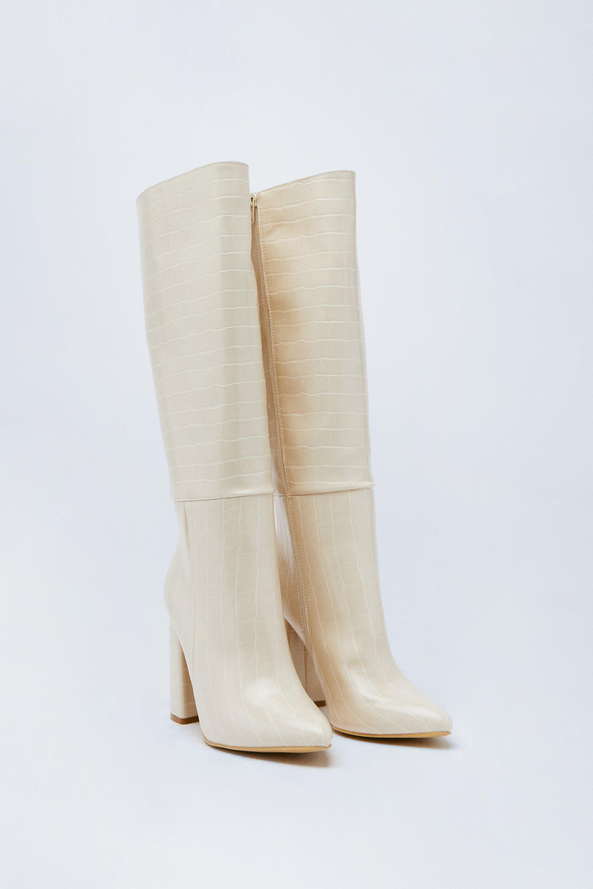 Nasty gal croc on sale boots